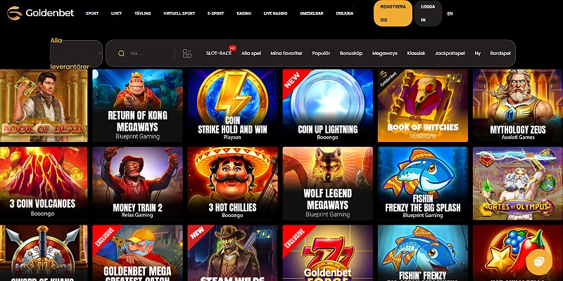 Goldenbet – skärmdump av casinot